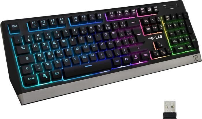 Gaming Tastatur The G-Lab Tungsten AZERTY Französisch KEYZTUNGSTEN