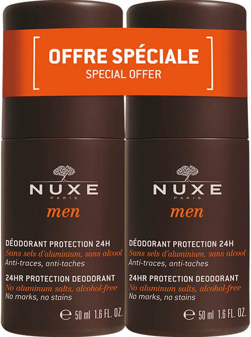NUXE Men Duo, Männer, Deodorant, Roll-on Deodorant, Flasche, 50 ml, 24 h
