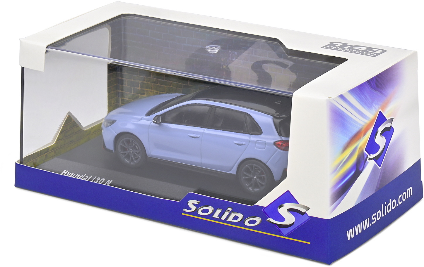 Solido Hyundai I30 N Modell Autó - Kék - 1:43