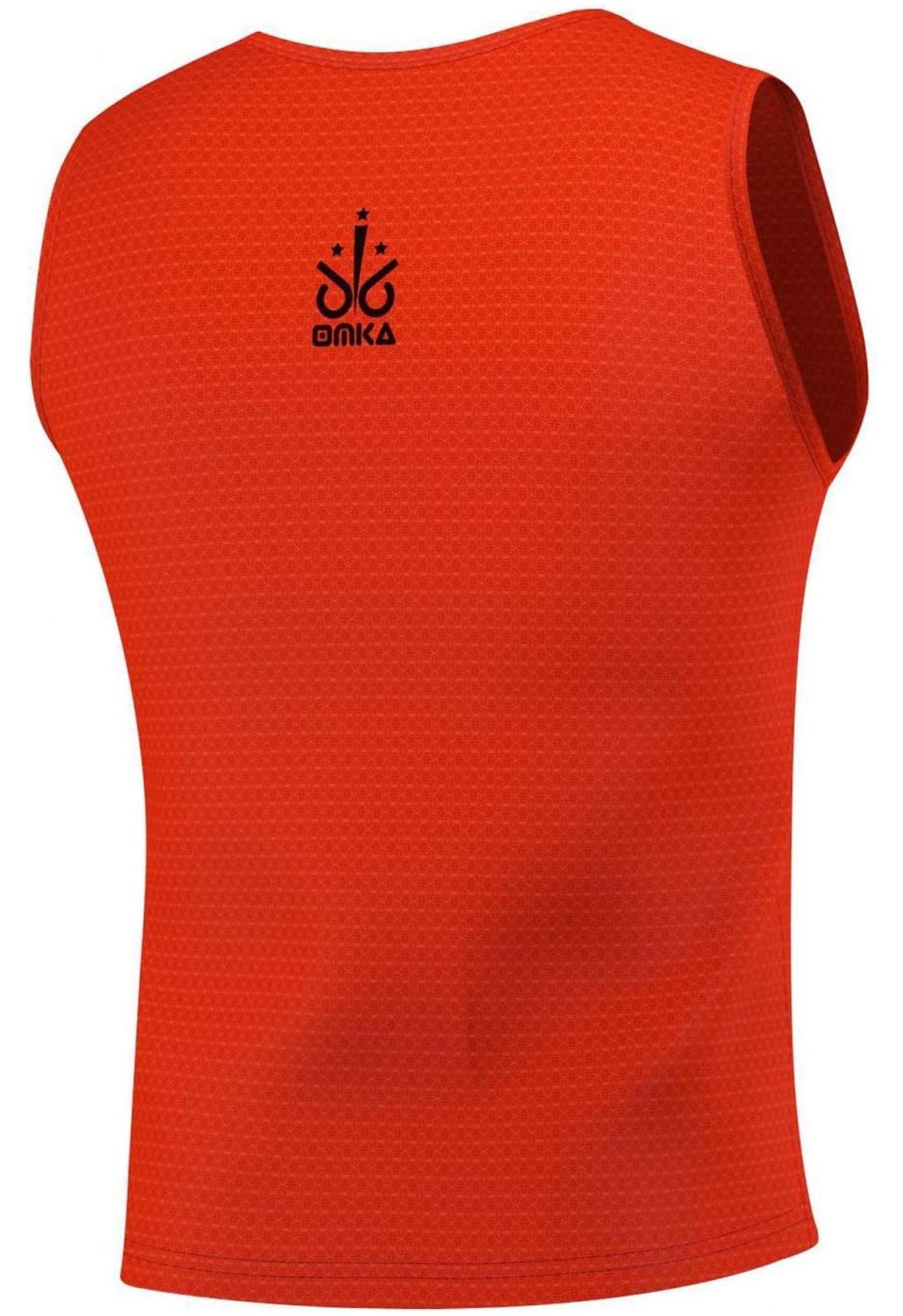 10 Stück OMKA Fußball Leibchen Trainingsleibchen Markierungshemd Fußballleibchen für Kinder Jugend und Erwachsene, Farbe:Orange, Bibs:Mini (S) NEW-8583