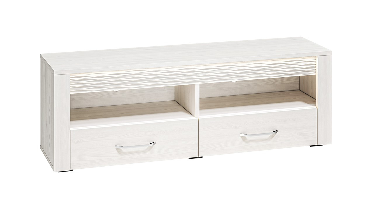 VENETI TV-Bank DERIKA – weiße Kiefer 046-11-00023