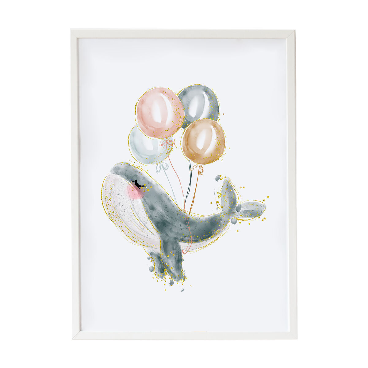 Crochetts Kinderbild mit Walmotiv LMN-10-C