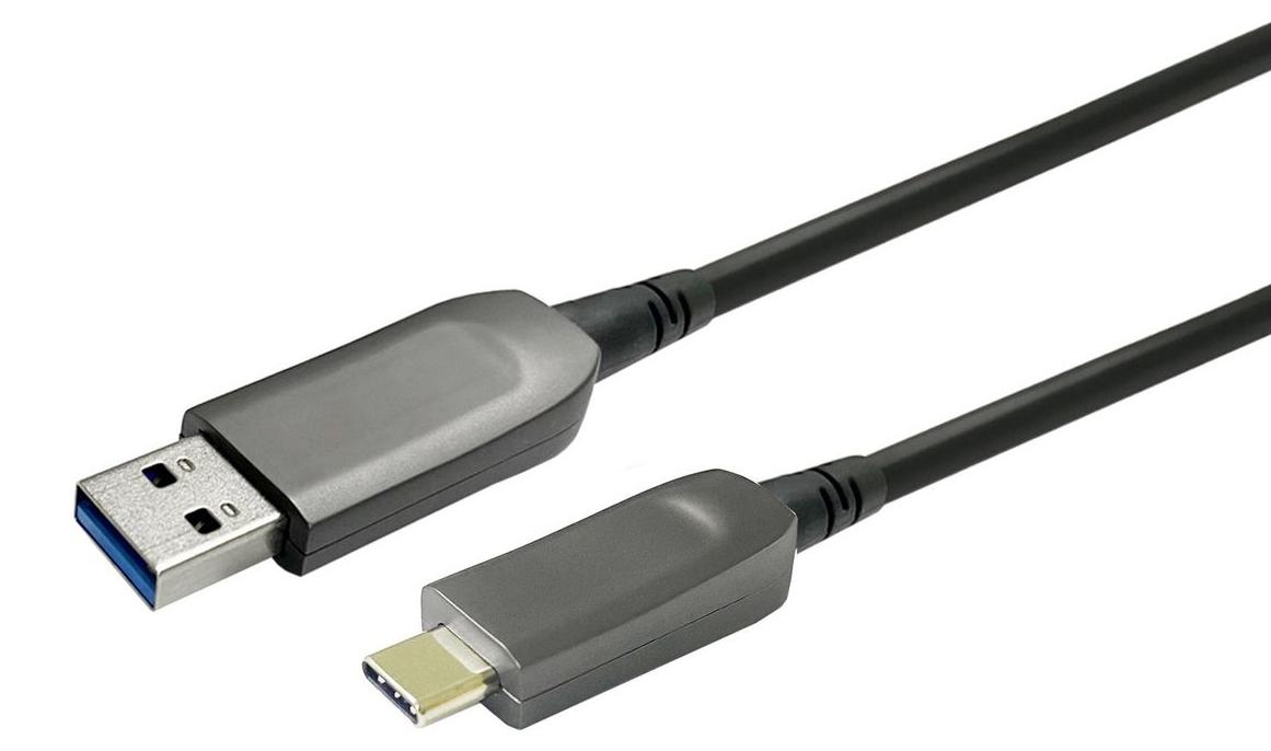 Vivolink PROUSBCAMMOP30, 30 m, USB C, USB A, USB 3.2 Gen 1 (3.1 Gen 1), Schwarz