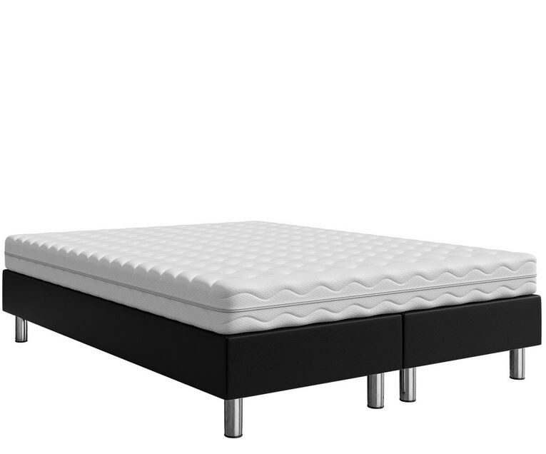 Čalúnená manželská posteľ 180x200 NECHLIN 2 - čierna