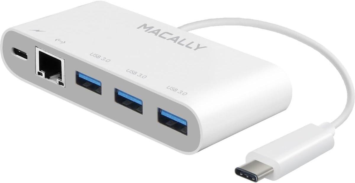 Macally-Hub 3.1 USB-C (3x USB A + USB-C + Ethernet) 18991