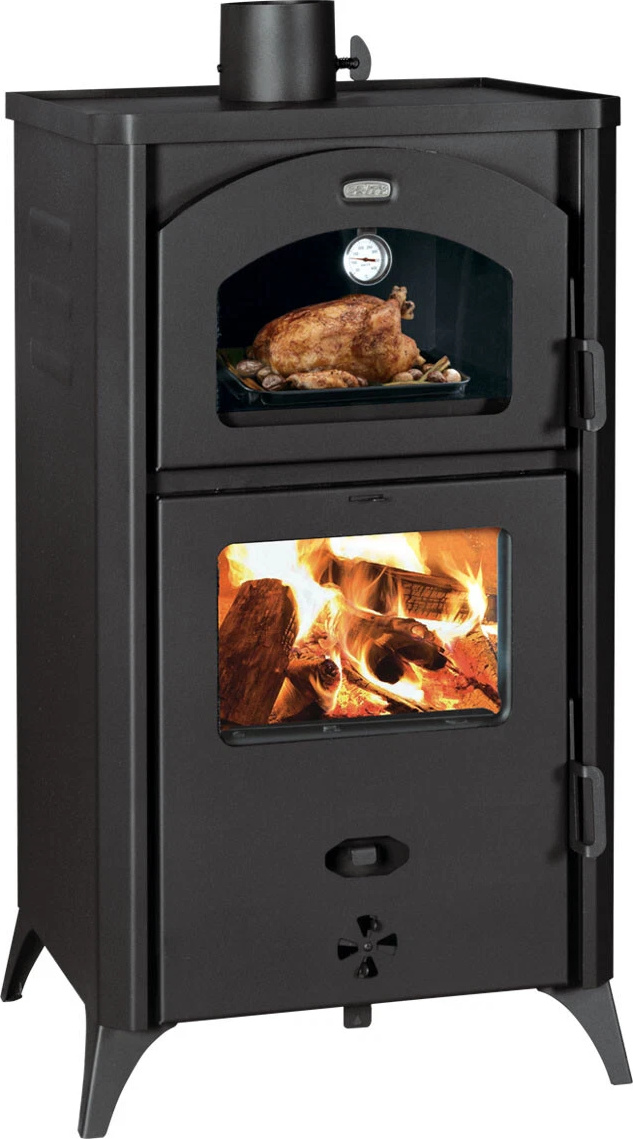 - Holzofen PRITY FGR D 14,5 kW mit Backofen Kaminofen Heizen Kochen