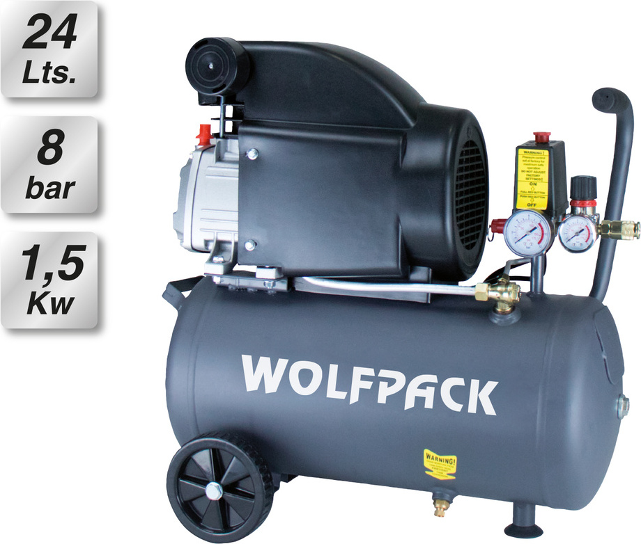 Vzduchový kompresor Wolfpack 24 l / 8 bar / 1,5 kW - 2,0 k