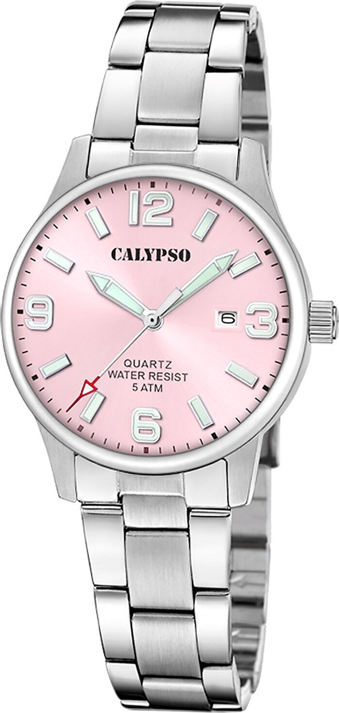 Dámske hodinky Calypso K5861/5 quartzová oceľ/ružová farba