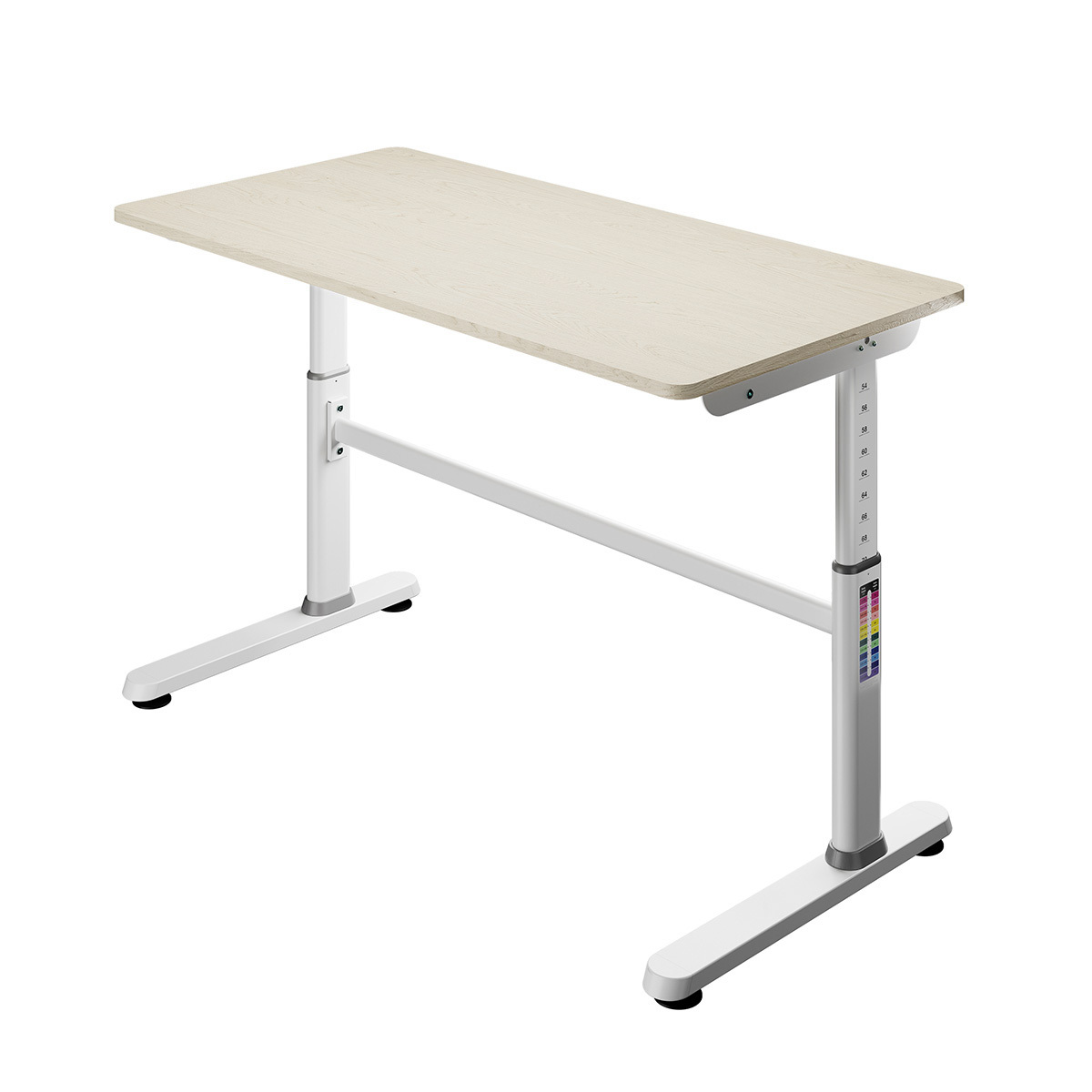 Beiger, kurbelverstellbarer Schreibtisch Spacetronik XD SPE-X103WL 120x60