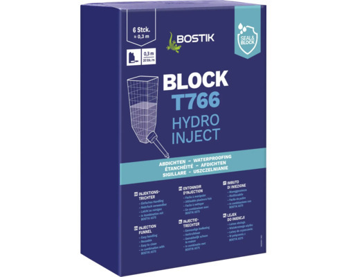 Bostik Block T766 Hydro Inject 6er Pack Injektionstrichter Horizontalsperre 30622992