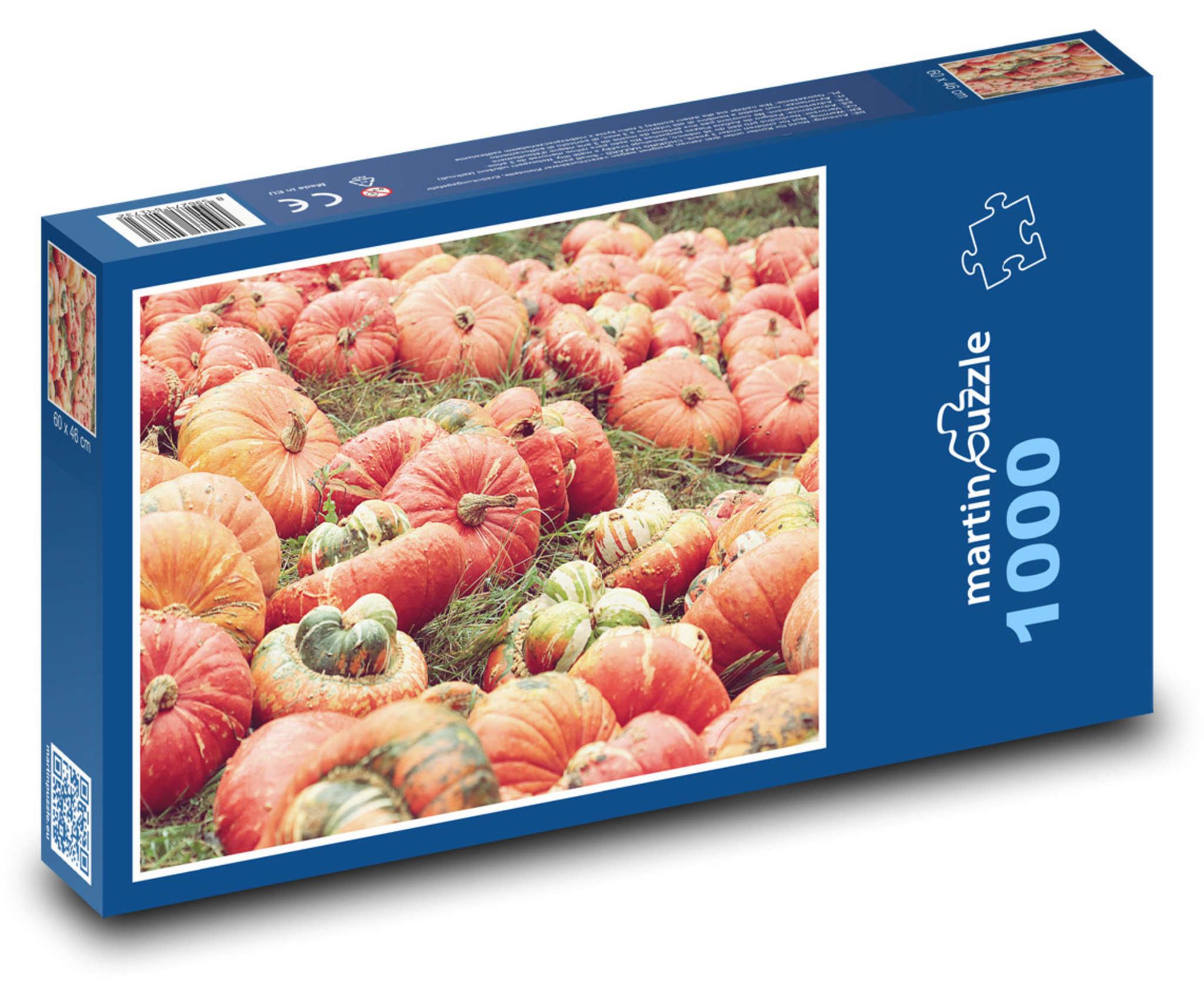 MCprint Puzzle 1000 Kürbisernte - Herbstfreuden - martinpuzzle
