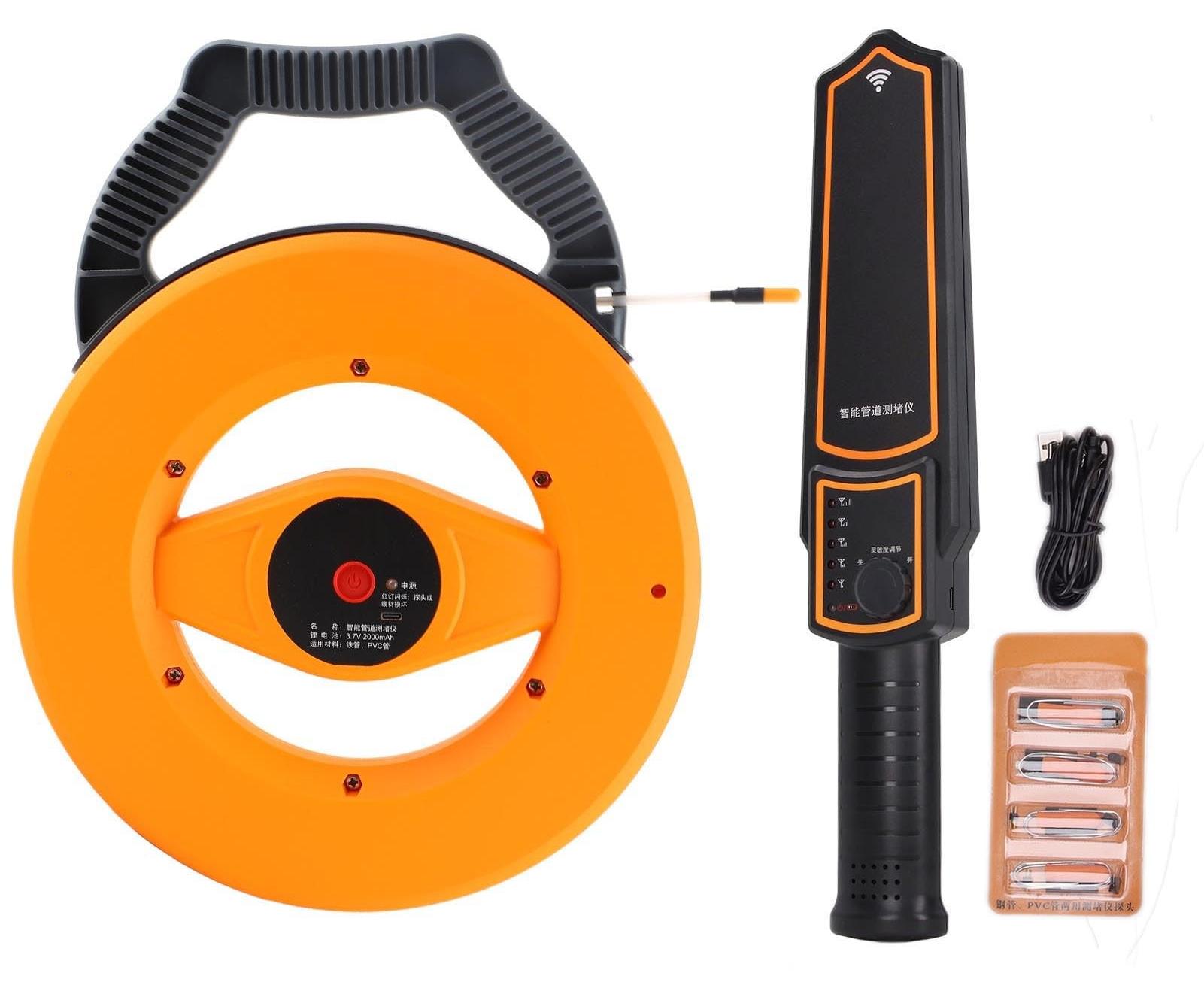 Merkloos Wasserleitungssucher - Rohrverstopfungs-Scanner - 30 Meter - Verstopfungstool