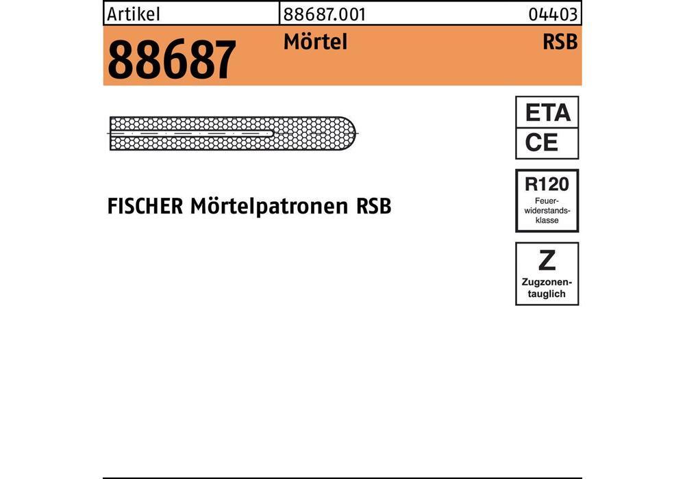 Fischer Dübel Mrtelpatrone R 88687 RSB 10 mini Mrtel 088687000010100075