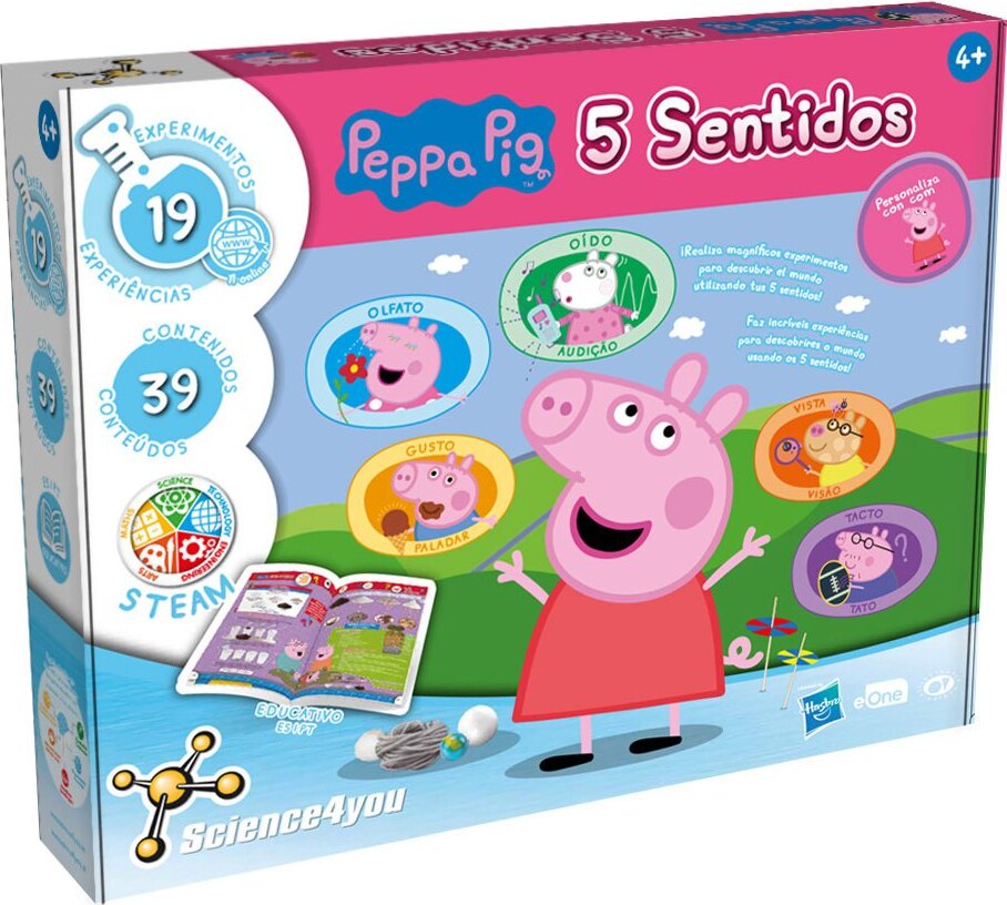 Science 4 You Science4you Science4you-Peppa, 5 Sinne, Set für 4+ Jahre, Serie 'Peppa Pig', Mehrfarbig (SY-80003060) SCIENCE 4YOU 58880003060