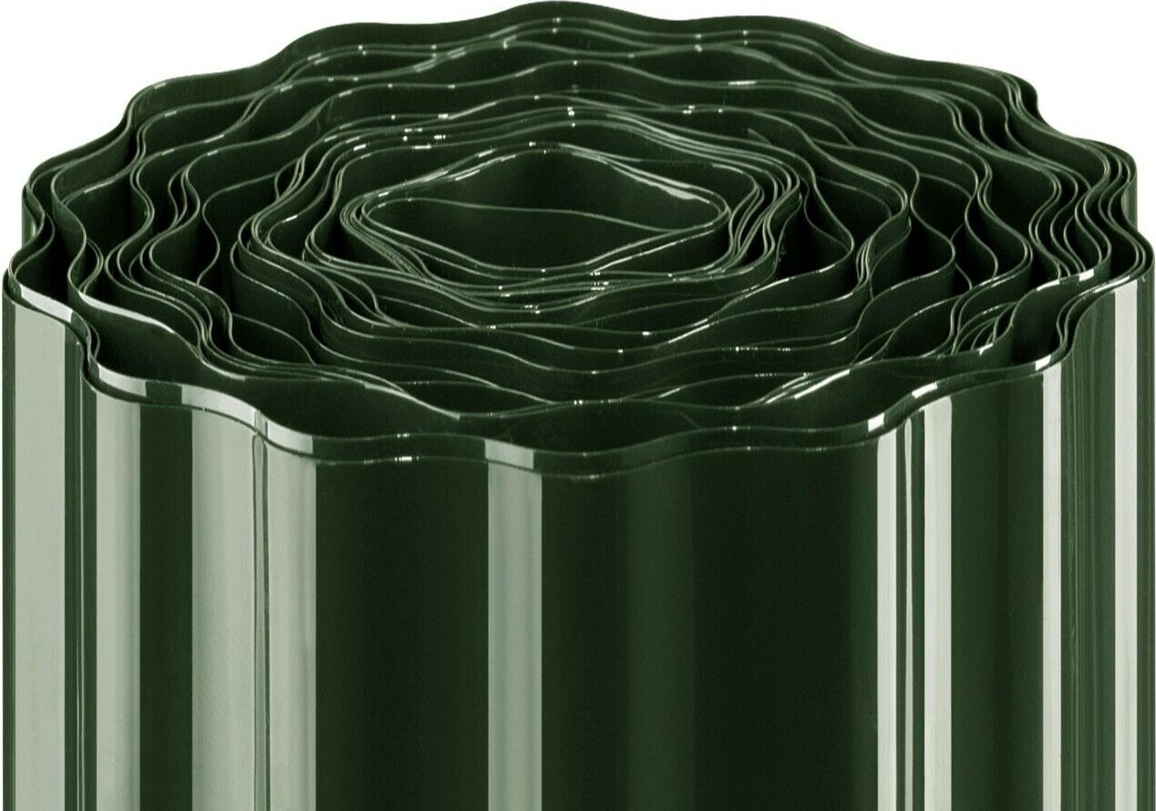 EXCOLO Rasenkante Beeteinfassung Beetumrandungen Grün Welle Rasengrenze Beetgrenze 100483