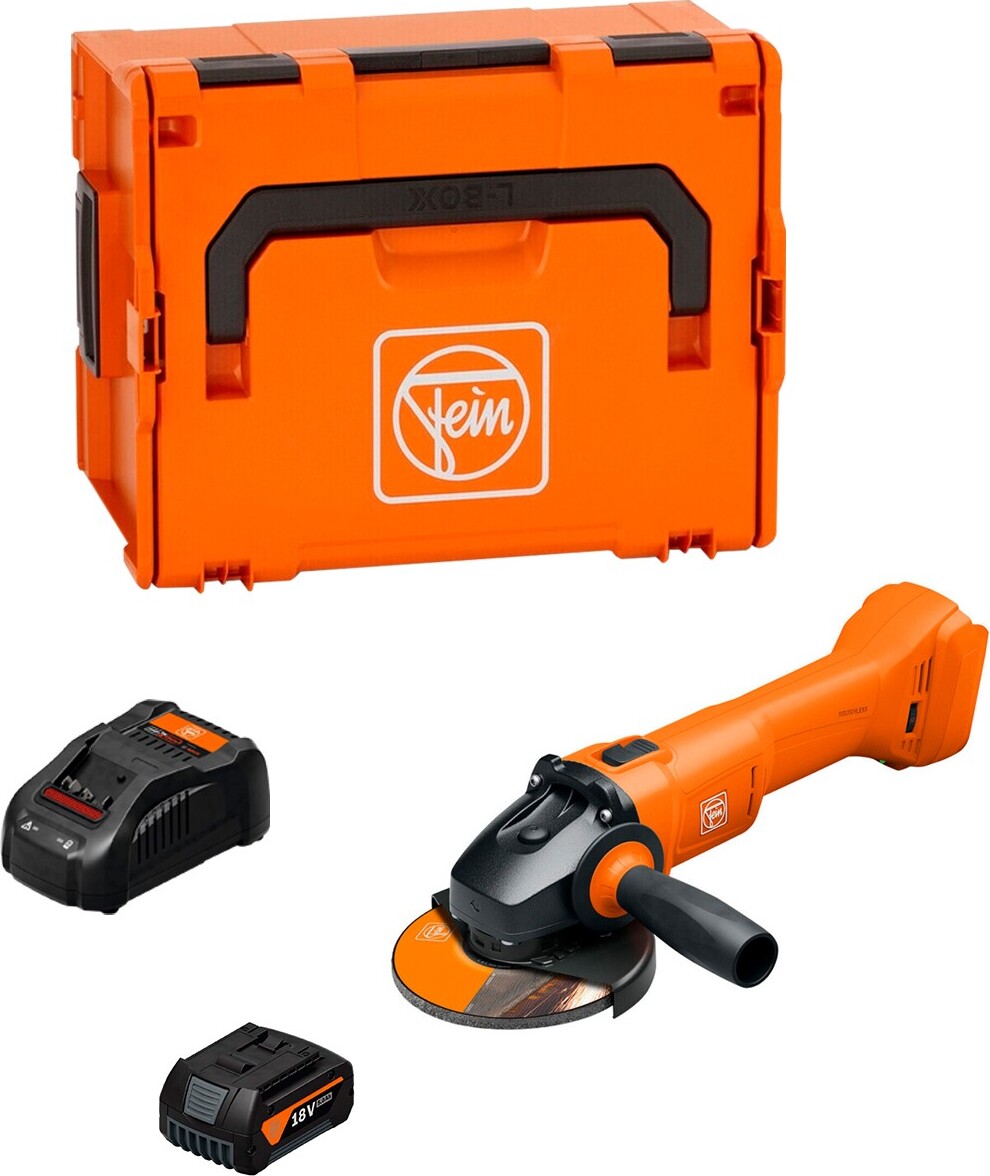 Winkelschleifer FEIN CCG 18-125-10 AS (1 x 5,0 Ah + GAL1880CV + L-Boxx 238)