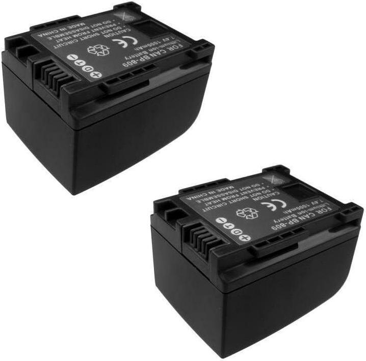 2x Trade-Shop Li-Ion Akku, 7,4V für Canon iVIS HF10, HF11, HF100, HF S11, HG21, VIXIA HF10, HF100, HF S10, HF S100, HF11, HF20, HF200, HG20, HG21, HG30 171853030