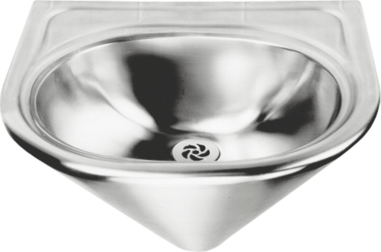 KWC AR Einzelwaschtisch, ANIMA, Edelstahl, 450x280x400 mm, konisch, Siebventil 2000071857