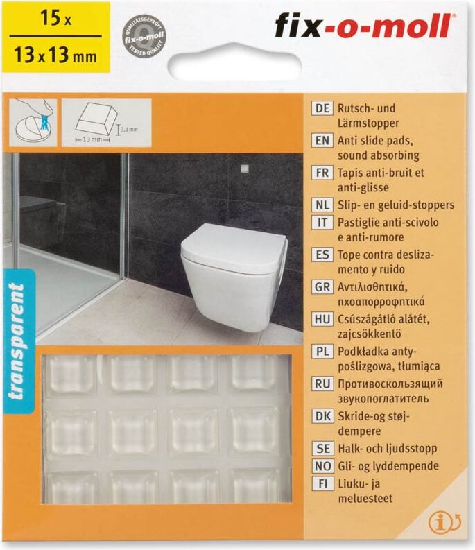 Rutschstopper und Lärmstopper 13x13mm fix-o-moll 3566420