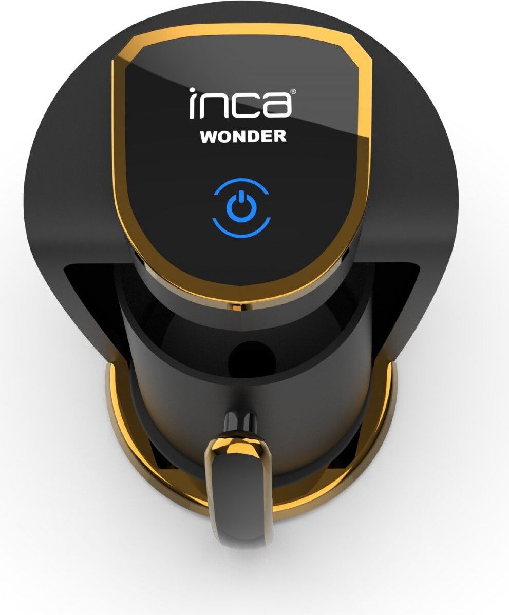 Inca IKM-01, Kávovar na tureckú kávu, 0,25 L, Mletá káva, 400 W, Čierna, Zlato