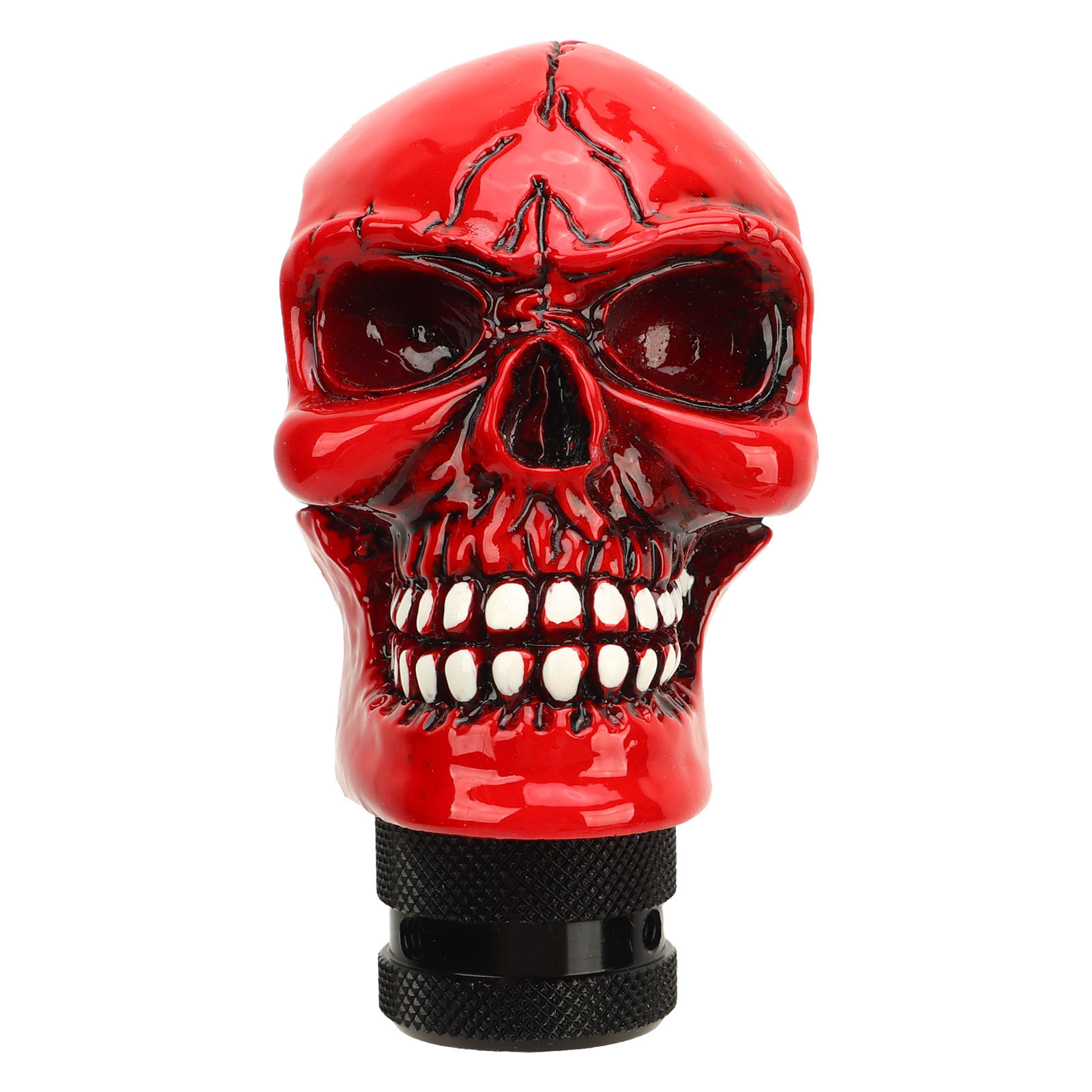 Cocosity Skull Gear Shift Knob,Red Skull Head Gear Shift Knob,Skull Manual Lever Stick,Skull Head Shift Lever Handle,Skull Shift Knob,Skull Head Resin Shifter Knob,Automatic Car Stick Shift Handle,Universal Skull Head Gear Shift Knobs,Skeleton Car Racing Shift Stick