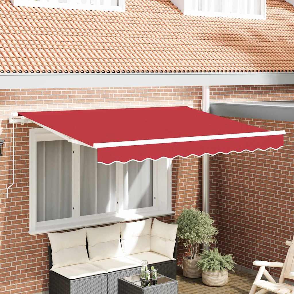 vidaXL Markisenersatzstoff Rot 3 x 2,5 m Polyester 42000628
