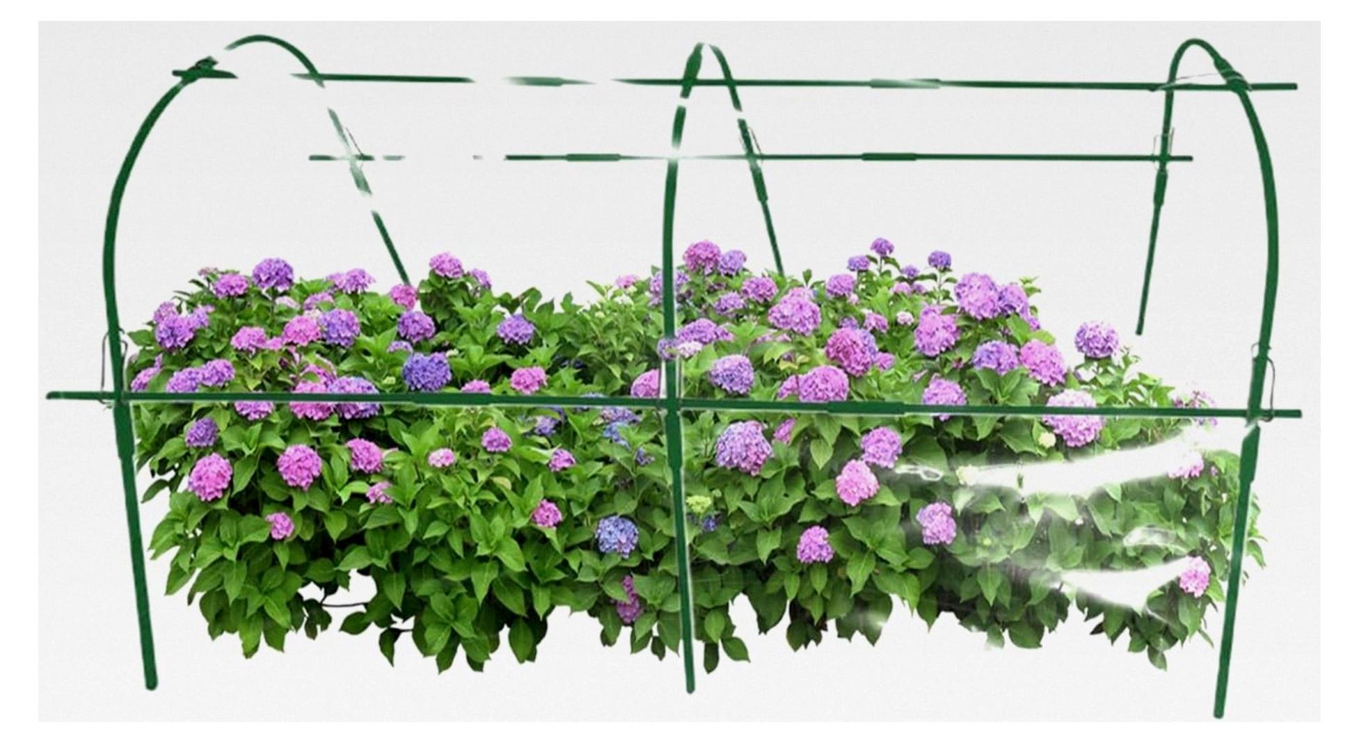 Markenlos Gewächshausreifen Grow House Tunnel Multifunktionaler Pflanzreifen für Garten und Hochbeet