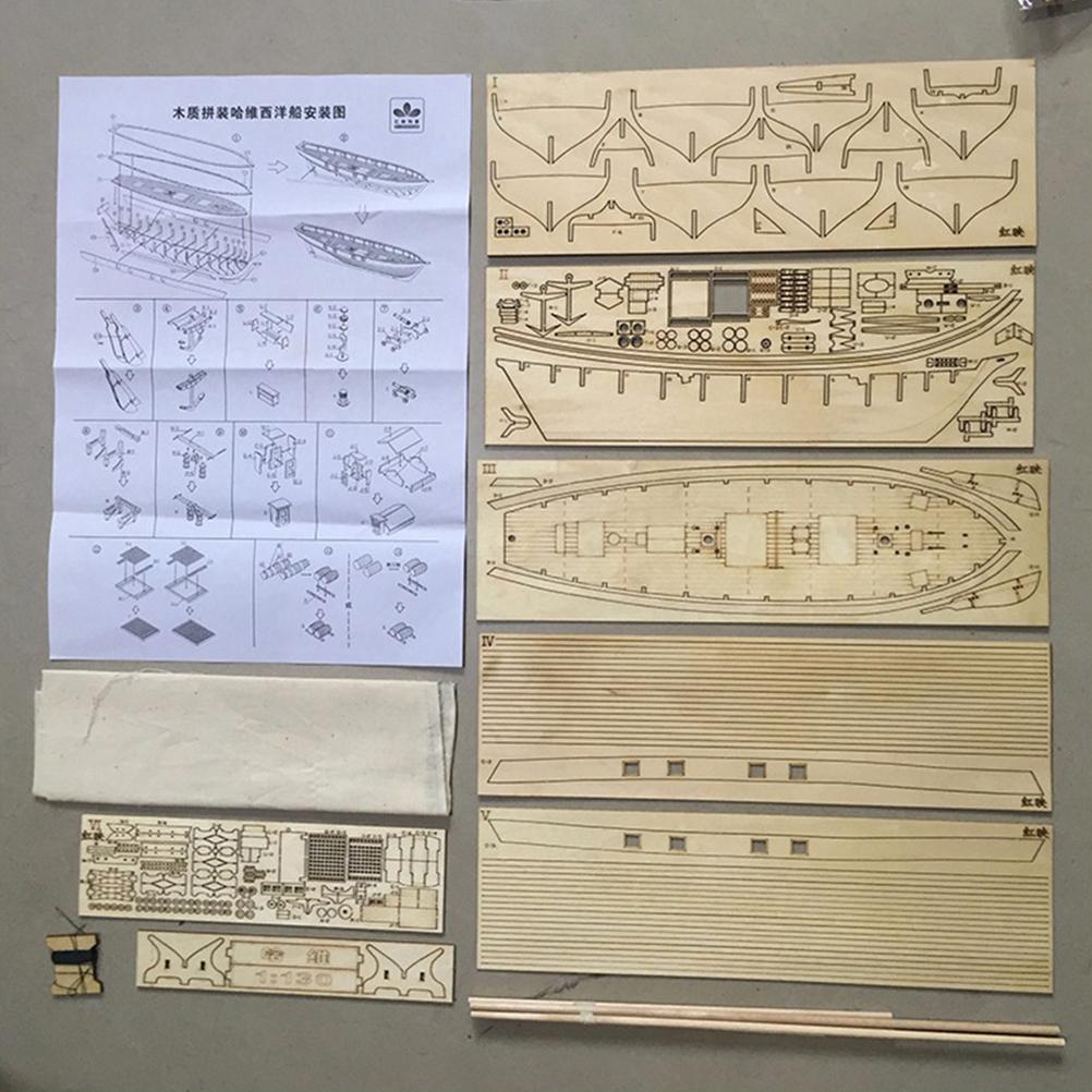 Gistuch Segelboot-Schiffsbausatz aus Holz, Heim-DIY-Modell, Dekoration, Boot, Geschenke, Spielzeug für Kinder