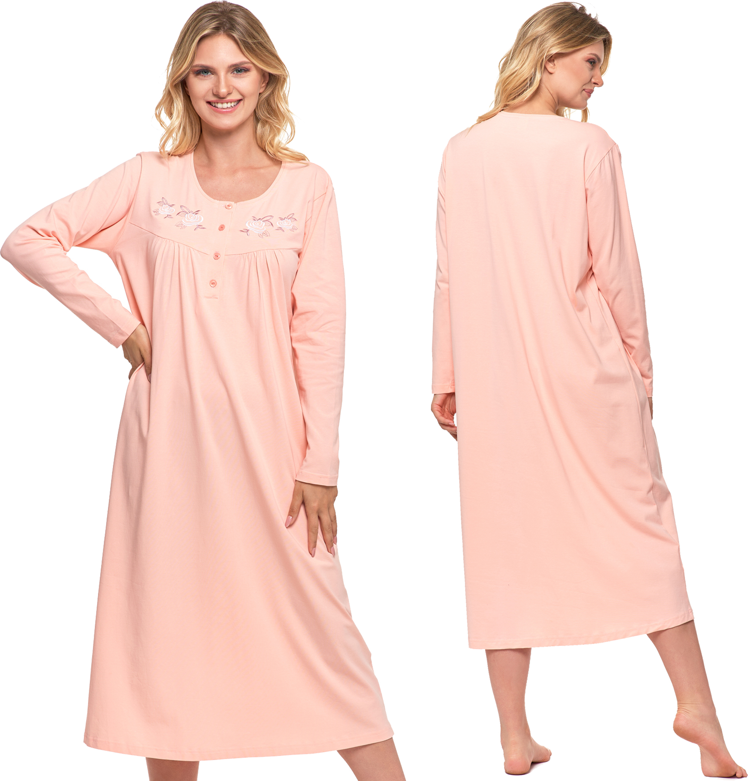 JBS Of Denmark Damen Nachthemd - Langarm Sleepshirt Aus Bambus & Bio-Baumwolle