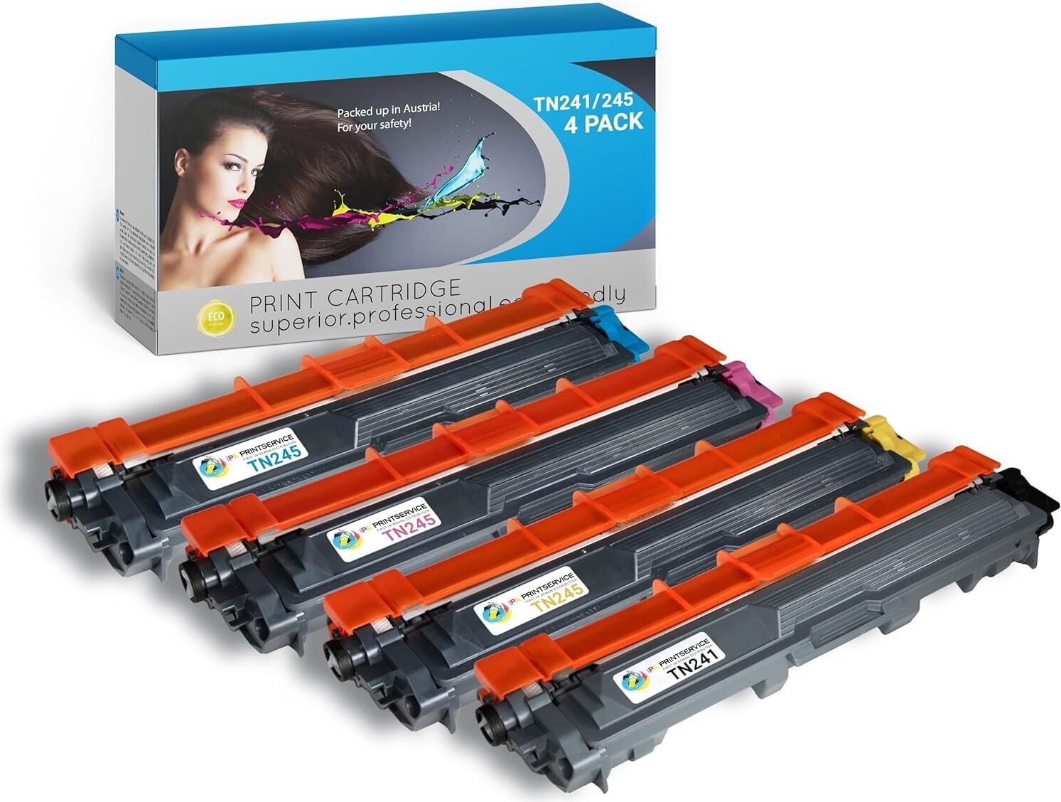 IPA Printservice TN241/245 Toner 4er Pack –für zuverlässigen Druck 1x TN241/245 Toner 4er Pack