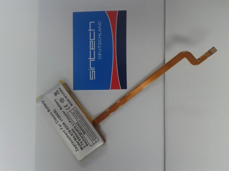 Sintech Batterie für iPod Video 30 GB/iPod Classic 80-120 GB 650 mAH VAR2683