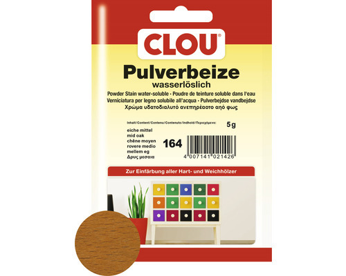 Clou Pulverbeize eiche mittel 5 g 151.000.164