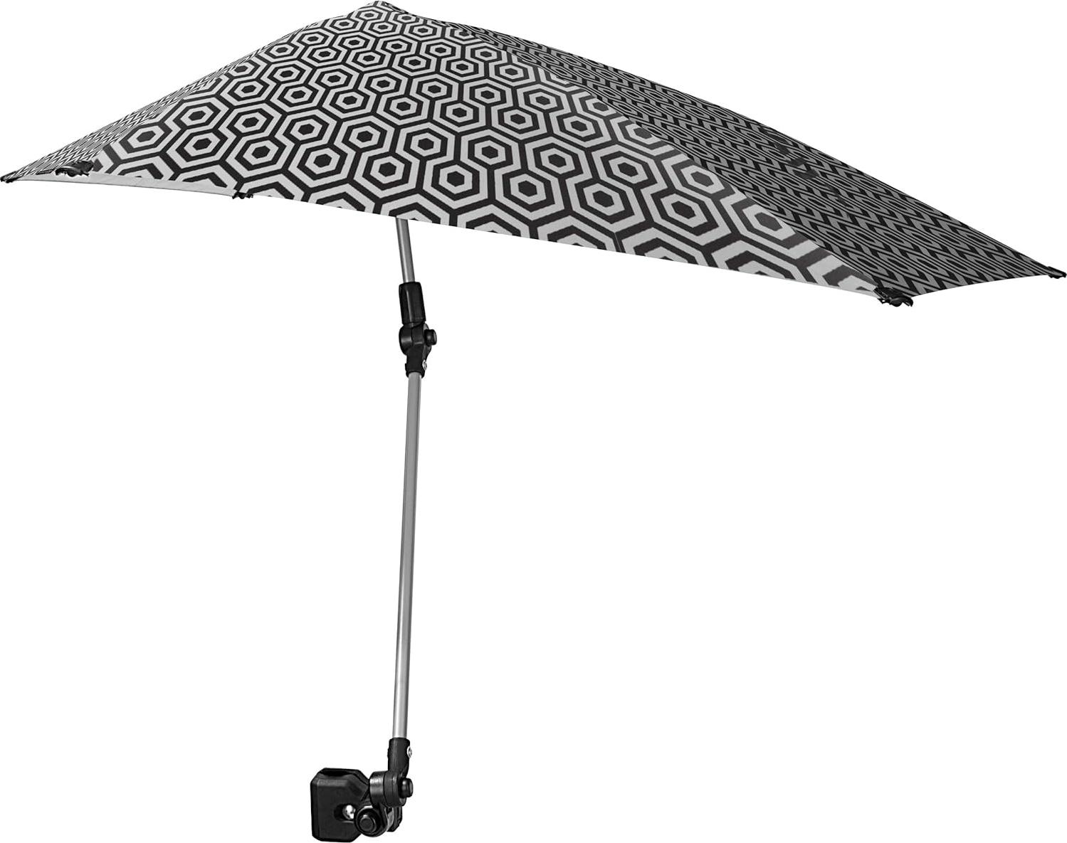 Sport-Brella Versa-Brella Regenschirm/Sonnenschirm – Schwarz/Weiß 0749