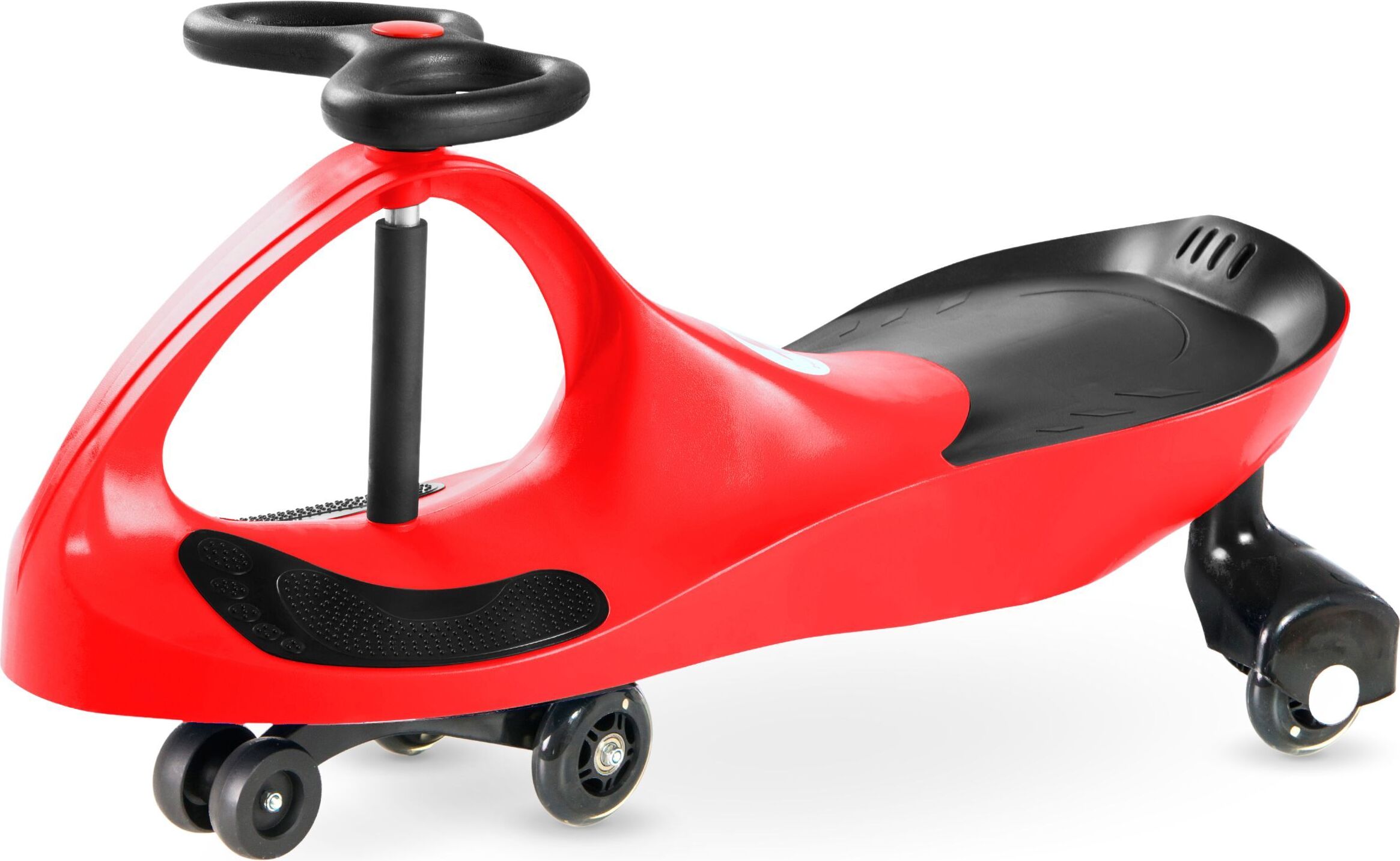 TWISTCAR Porteur Enfants/Adultes - 120 Kg - Roues Caoutchouc Lumineuses - Sans Piles Ni Moteur - Mouvement De Volant - Dès 3 Ans