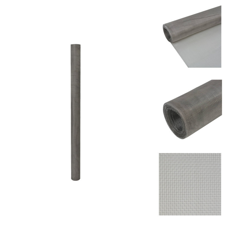 vidaXL Drahtgewebe 100x1000 cm Edelstahl 202 - Zaunfelder TLS142259