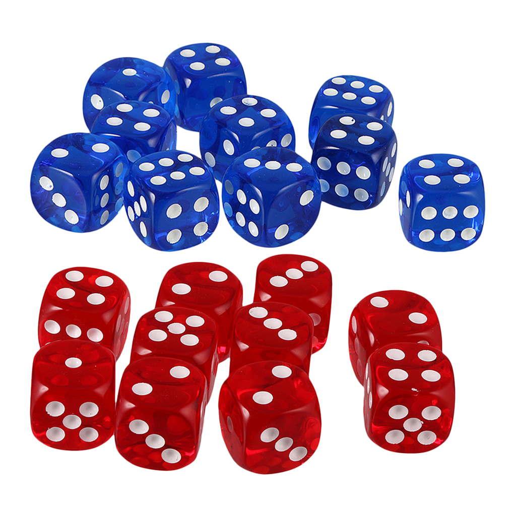 20 Stück D6 Würfel Punkt Dice Spielwürfel für Kaufland.de