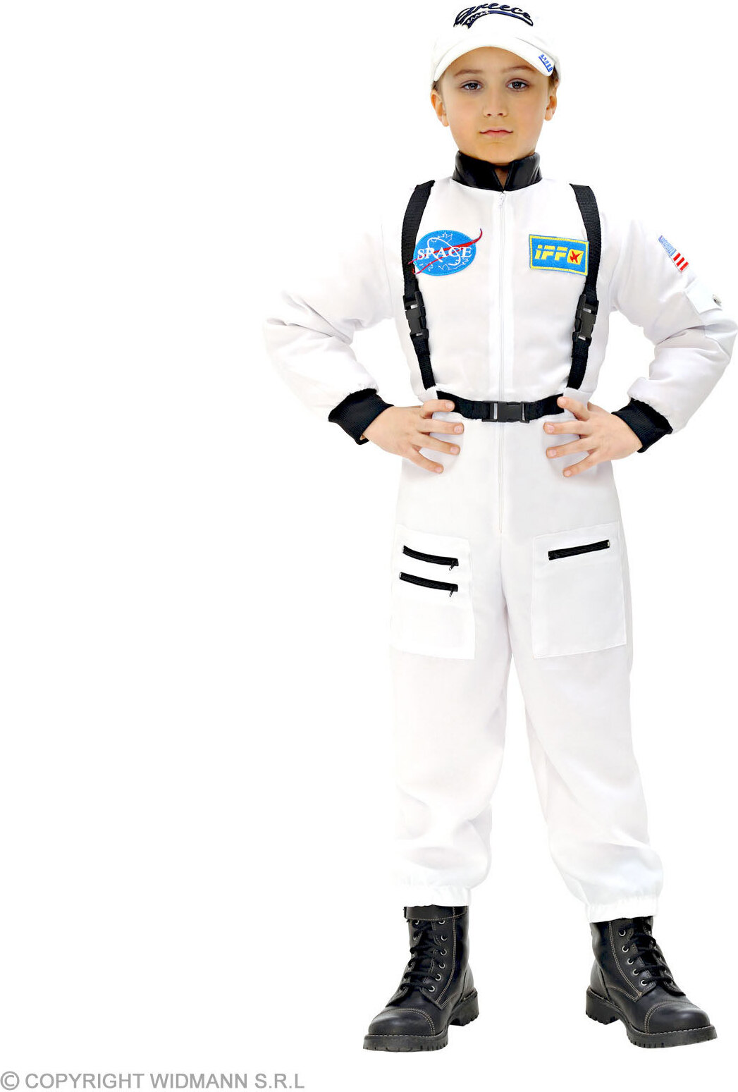 Widmann Astronauten Kinder Kostüm Astronaut - Gr. 104-164cm Kosmonaut Raumfahrer XXS - 104 cm S1100X