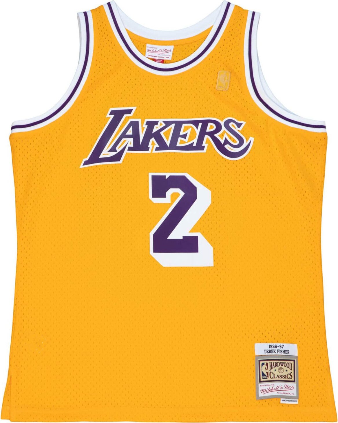 Hemd Mitchell & Ness & Swingman-Trikot der Los Angeles Lakers - Derek Fisher SMJY3146LAL96DFILTGD
