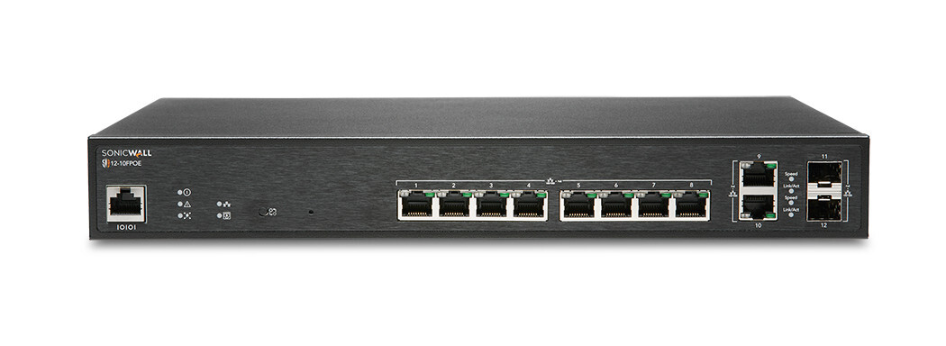 SonicWall SWS12-10FPOE, Riadený, L2, Gigabit Ethernet (10/100/1000), Podpora napájania cez Ethernet (PoE)