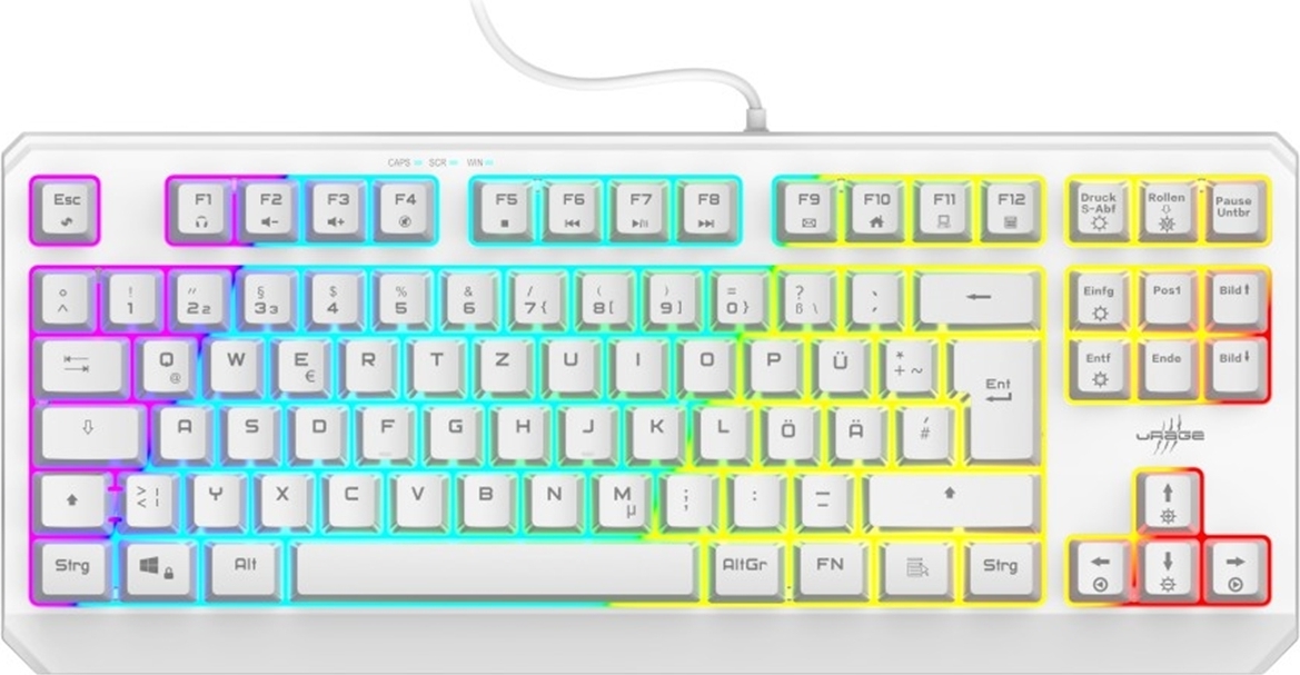 uRage Gaming-Tastatur Exodus 220 TKL, Weiß 00217819
