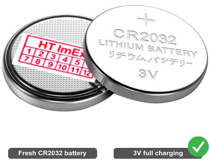HT ImEx RTC CR2032 BIOS Batterie CMOS Knopfzelle Akku Battery mit Steckerkabel für HP 15-ac, 15t-ac, DellProBook 440 G3, x360 440 G1