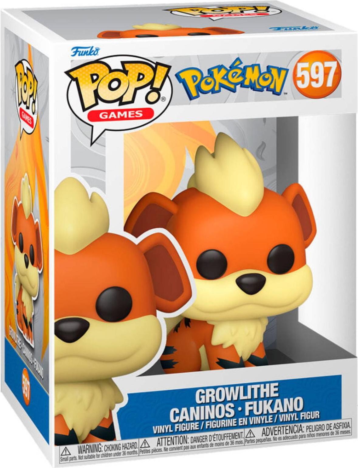 Pokémon - Crowlithe Caninos Fukano 597 - Funko Pop! Vinyl Figur 74229