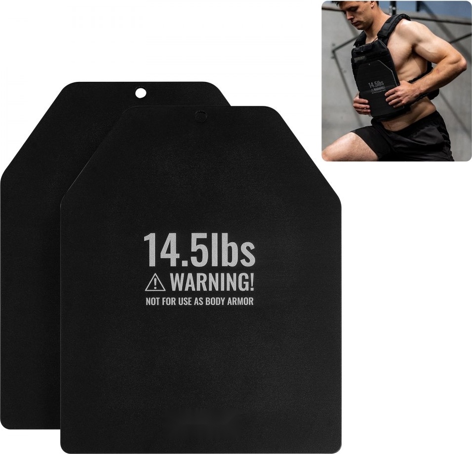 StarTech Gewichtswestenplatten für Kraft- und Lauftraining - 2x6,58kg Gewichtsplatten - Fitness Equipment BXGBPBSP145LFBXJ5V0