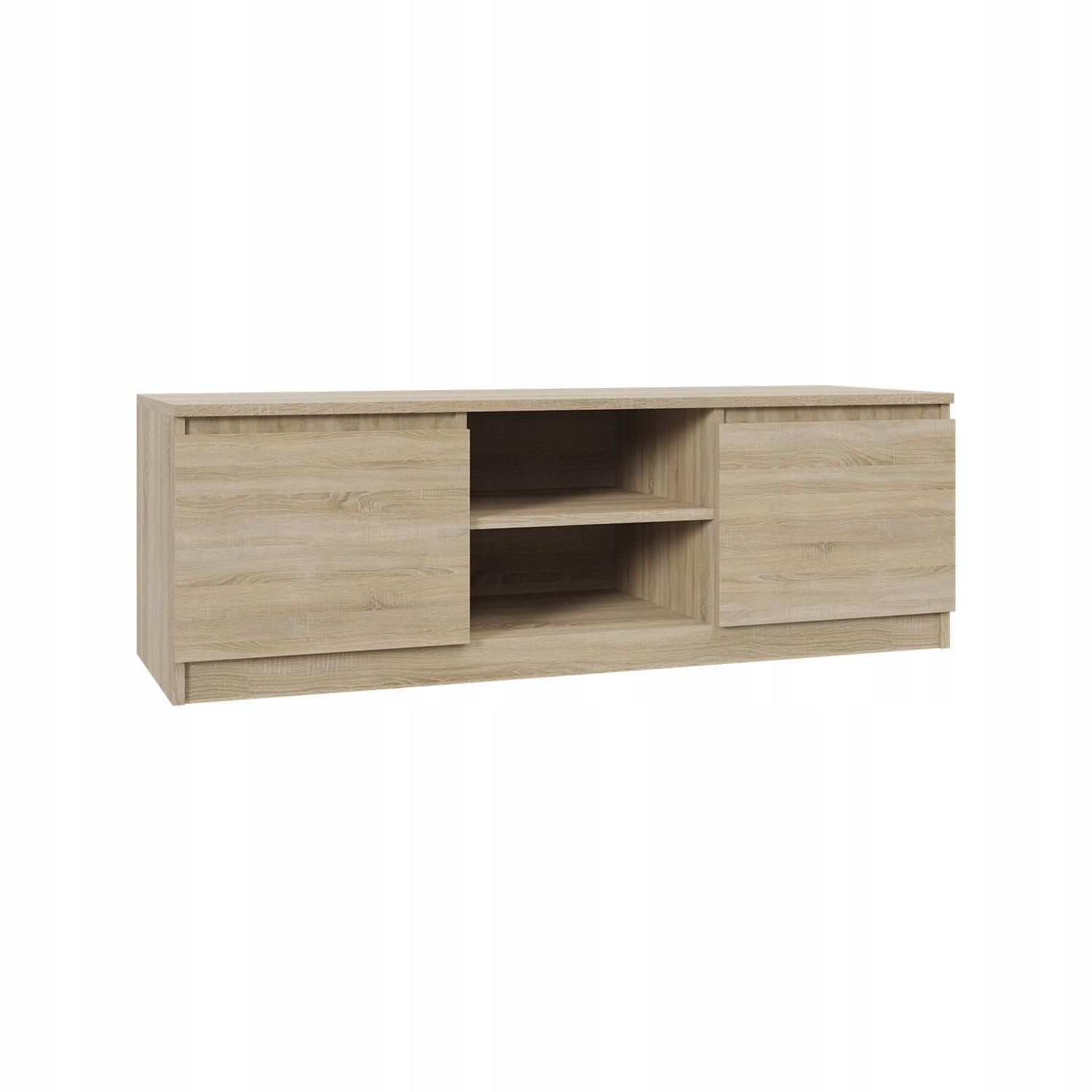 Mebligo Kommode TV-Schrank AVEN Sonoma-Eiche 120 cm mit 2 Schränken und 2 Regalen, TV-Schränke