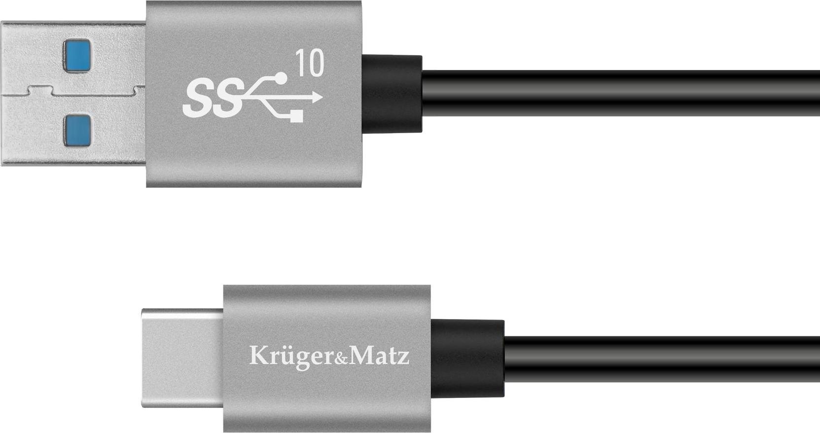 Krüger&Matz USB - USB-C Typ C Kabel 0,5m 3A Kruger&Matz