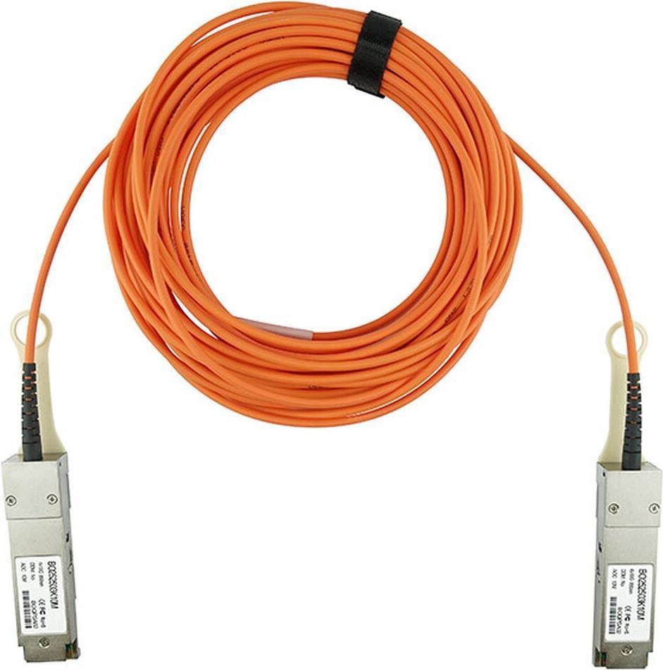 BlueOptics QSFP-AOC-20M-MV-BO InfiniBand-Kabel Orange (QSFP-AOC-20M-MV-BO)