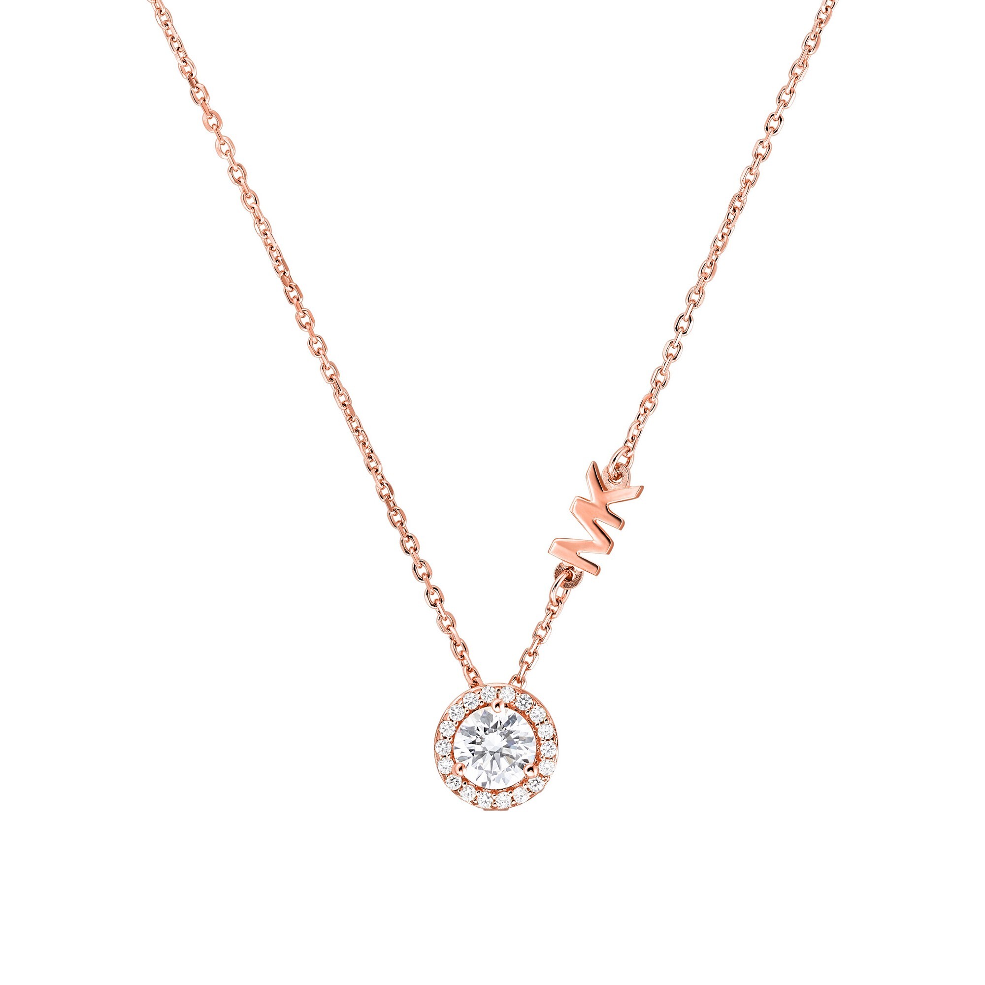 Collier Femme En Argent 925 Avec Pierres Roses - Bijou élégant Et Délicat