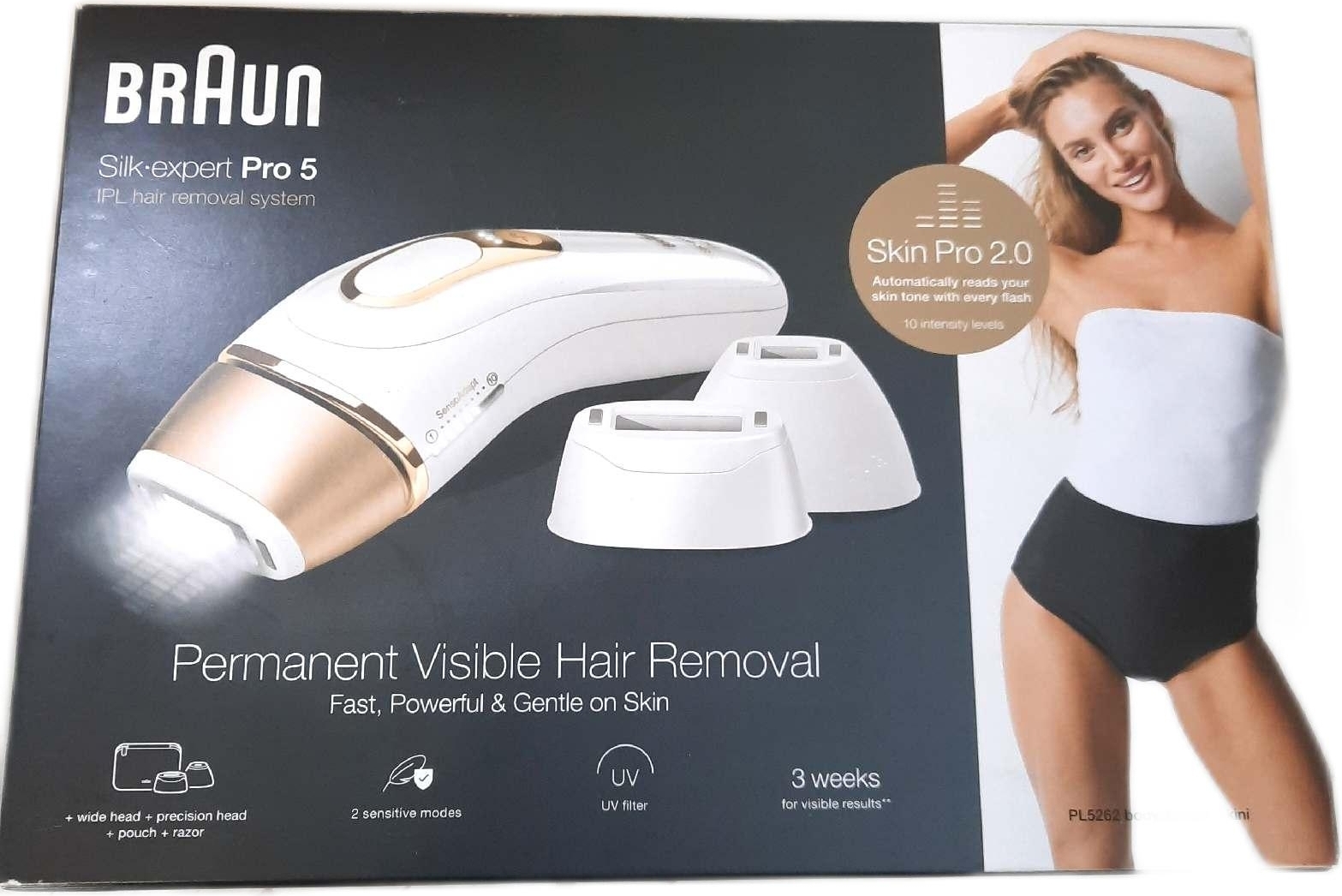 Braun IPL Silk Expert Pro 5 Haarentfernungsgerät Damen sichtbare Haarentfernung Haarentfernungssystem fortschrittliche Technologie