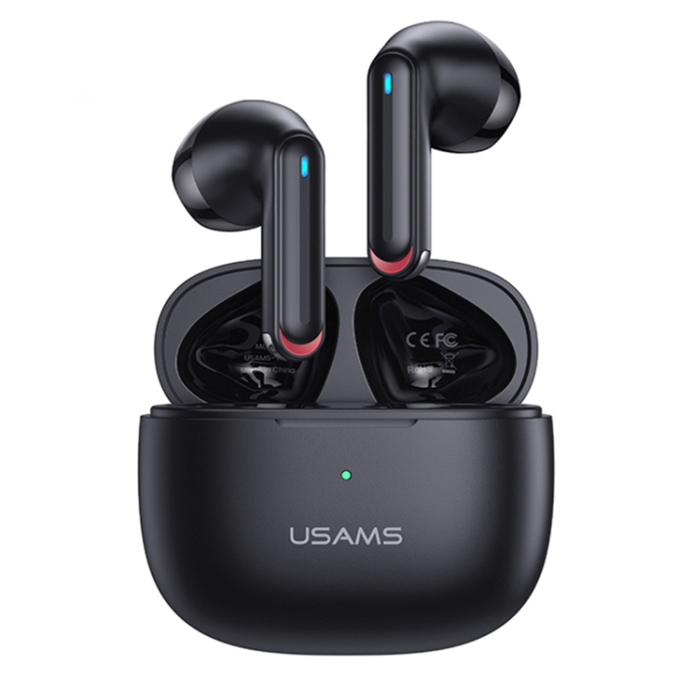 USAMS NX10 Series - slúchadlá Bluetooth 5.2 TWS + nabíjacie puzdro (čierne)