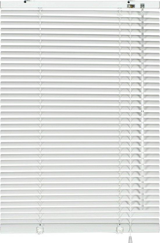 Famanu Aluminiumjalousie mit Licht- und Sichtschutz - Weiß, 80 x 130 cm SHSHOP